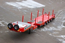 Semitrailer Tverstroimash 993941 modification 0022 - sliding platform with ramps.