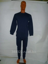 Men's winter underwear (long-sleeved sweatshirt and underpants) for employees of penal institutions and bodies.