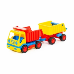 "Bazik", Dump Truck with Trailer (in net), Item No. 9647