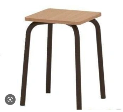 Stool on metal frame