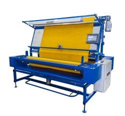 Measuring and packing machine mod. B02.4 for elastic and non-elastic materials, including knitted fabrics.