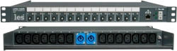 LPCU-14XFE - Dual input power distribution unit. Automatic and manual switching, IP control, 14 outputs.
