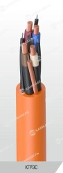 Flexible power cables with copper conductors with rubber insulation shielded for voltage 1140 V KGRES mark