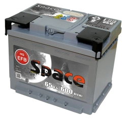 Lead battery for starting piston engines 6ST-65VLA EFB "Space"