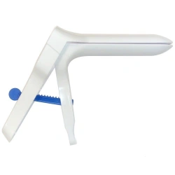 Gynaecological polymer sterile mirror by Cusco type D, size M, white.