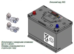 Electrical and electronic systems of tractors: Battery TUBOR ASIA 6ST-95.1 VL V01 (terminaln) TU 27.20.21-053
