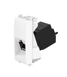 CADUCEUS ALING Experience flush-mounted computer socket Keystone RJ45 8P8C cat.6A FTP, 1M, white, art. 74226.0