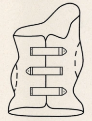 Functional-corrective corset for the lower thoracic spine KR4-22