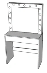 Dressing room table