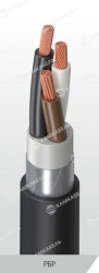 Power cable of EPRon® type with copper conductors, insulation made of ethylene propylene rubber for voltage 0,66, 1 kV of RBR gr