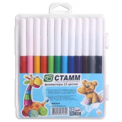 Crayons "Merry Toys", 12 colours, washable, plastic.pencil case, europodweight