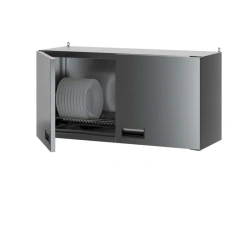 Stainless steel hinged shelf PZT