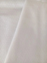 Cotton fabric of combined weave "Snowflake" with oil-repellent impregnation, not visible to the naked eye, bleached