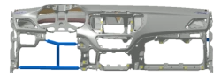 Instrument panel moulding (item No. 84711-H5BA0IJT)