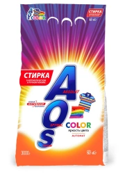 Detergent synthetic powdery universal "AOS Color Automat"