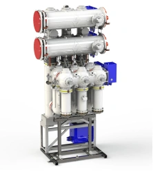 Complete switchgears with gas-insulated GIS-110 kV