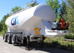 Semi-trailer-tanker CV, type ????3, modification 9999-0000010. Axle unit AGOS-3-GT7-00.00.000-01 or axle unit BPW HSFA.