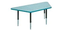 Height-adjustable single-seat children's table for preschools Art. 00015