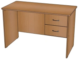 Desk with hanging cabinet/ C19