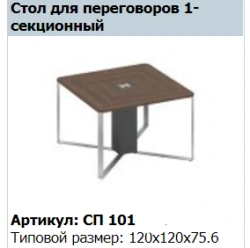 "SPEECH" Decorative insert for conference table 120 article SP 431