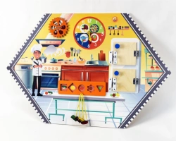 Bisiboard (didactic panel) wall mounted COOK. LEARNING PROFESSIONS series