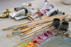 Art brushes of natural hair