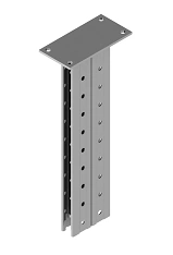Traverse beam SMUP 41x61x00TD-000, with overall profile dimensions from 41x122x2,0x200 mm to 41x122x3,0x2000 mm, with metal thic