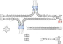 Respiratory devices for joint use with anaesthetic and resuscitation equipment, version: p