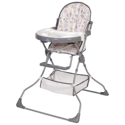 Polini kids 252 Unicorn highchair Hello baby, grey, article number 0001704-03
