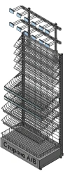 Modular cash desk rack