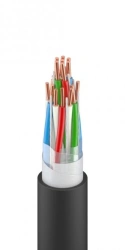 Cable for signalling and interlocking with polyethylene insulation, with water-blocking materials, in plastic sheath, grade