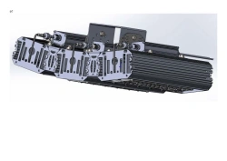 LED luminaire "Industrial Design MTM IoT" series CUBIC 140 Three modules Connection from the sides 10 degrees Mounting CUB CE