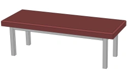 Banquette 2-seater upholstered. Model: BMC-2