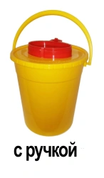 Container for collection, storage, transport and disposal of cutaneous waste MK-01 according to TU 9398-001-44941910-2015, singl