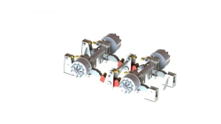 2-axle axle unit 9333125.20.000: wheel axle 9323313.00.000 on spring-balanced suspension U31-0N.30.000