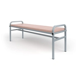 Reinforced 2-seater upholstered banquette