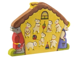 Wooden puzzle "Seven Little Goats" 08020