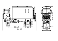Special motor vehicle model 677513-12 with CMU (INMAN IM15, IM20, IM27, IM40T, IM50, IM55, IM77, IT80, IT90, IM95, IM150, IT1)