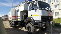 Vehicles for emergency services and police (ACM) without CMU type 6YN32, modification 6Y232E on chassis URAL-5557