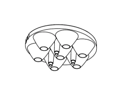 Lens for LED luminaires AMT-VE-D40-3535-12