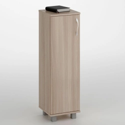 Low filing cabinet with one door