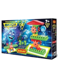 Bauer "Fixiki" children's educational construction set "Transformer 2in1" 19 pieces in a box, article 600
