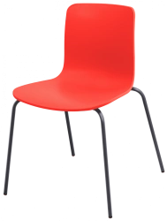 Metal-framed chairs with plastic seat, model SP7
