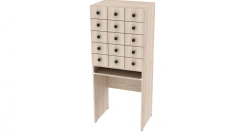 File cabinet with 15 drawers 580x420x1356mm (WxHxH)