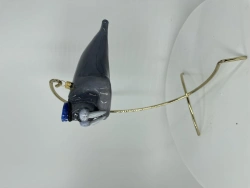 Licence Christmas tree toy made of glass "Walrus"