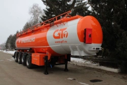 Semitrailer-tanker PPC-3-4, type PR4, modification 92296-0000010-09 ( without pump). Axial unit AGOS-4-GT7-00.00.000.