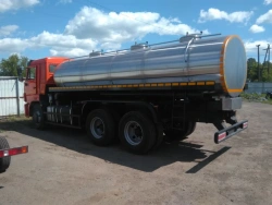 Tanker truck for transporting food liquids type 576513 on KAMAZ chassis KAMAZ-018/2011/TRCU-3axel-102 65117-A5, 65117-50, 65117-