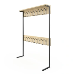 One-sided floor coat rack