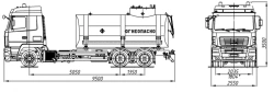 Oilfield tank truck ACN 4680G6-10 on chassis MAZ 6310E9