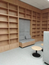 Library shelving unit